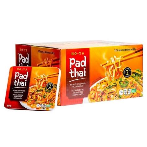 Ho-ya pad thai - Store / Costco / Pantry / Pasta, Grains, & Dried Goods / Ho-Ya Pad Thai Instant Flavoured Rice Noodles, 12 x 80 g. Go Back ...